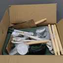 ROBUD Kids Wheelbarrow with Gardening Tools Set, Educational Kids Gardening Set with Kid Wheelbarrow, Toddler Gardening Set, Watering Can, Plant Labels, for Ages 3+ Boys Girls(Green)