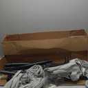 SUNCREAT Stand Alone Hammocks for Outside, 2 Person Self Standing Hammock, Light Gray