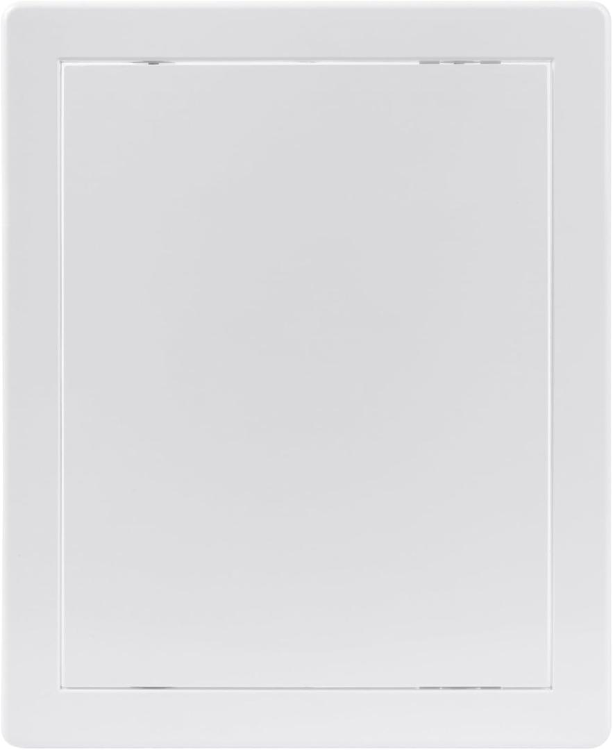 8x10 Inch White Access Panel for Drywall  ABS Plastic Square Wall, Ceiling Access Door for Plumbing Electrical HVAC - Indoor Drywall Access Panel, 8 x 10 Access Panel for Crawl Space