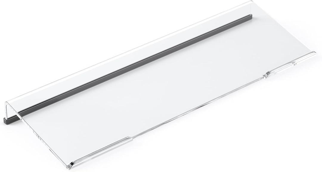 Richboom Computer Keyboard Stand Tilt PC Keyboard Stand Riser for Easy Ergonomic Typing, Acrylic Keyboard Tray Holder for Office Desk, Home, School, with Silicone Anti-Slip Case, Clear (17 x 5.5 x 1.5 IN)