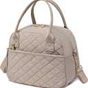 CAMTOP Lunch Box for Women Men Insulated Lunch Bag Lunch Tote Bag Leakproof Thermal Cooler Large Capacity for Travel Work School Picnic (Shoulder-Grey)
