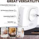 Wireless Doorbell 1200 Feet Waterproof Door Bell Ringer wireless with 36 Melodies 4 Volume Flash Light 1 Receiver &2 Buttons White FUHONGRUI