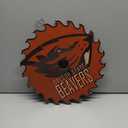 Oregon State Beavers 12" Rustic Circular Saw Sign
