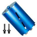 SALI Diamond Core Drill Bits 6 1/2" Diameter 10"/254mm Drilling Depth 5/8-11" Thread Core Bit Turbo Laser-Welded Segments for Cured Concrete with, Brick, Block, Masonry, with Two Adapters