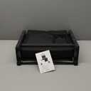 SPORT BEATS Stadium Seats with Back Support Bleacher Chairs with Back and Cushion Thick Padded Bleacher Seats Includes Shoulder Strap (Black)