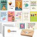 FALIMITLESS Funny Birthday cards for Women (12 Pack)  Hilarious Greeting Card Set with Envelopes & Stickers  Sarcastic, Relatable Humor for Best Friends, Sisters, Coworkers