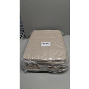 SNWDN 6 Pack Closet Cloth Storage Bins for Shelves,Large Storage Baskets for Shelves, Fabric Bins for Closet organization with Handles Beige 17''L x 12''W x 10''H