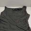 Cicy Bell Womens Boat Neck Tank Tops Summer Tight Ruched Sleeveless Shirts (Medium, Black)