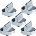 BlueStars 5-Pack W10594481 W10766544 Gas Range Stove Knobs - Compatible with Amana Whirlpool Gas Stove Knobs WCG97US0DS00 WCG97US6DS00 - Replaces W10818230 W10339442 W10828837 W10698166 D-Shape Shaft