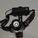 Rechargeable Headlamp Super Bright, High Lumens Head Lamp with 9 Modes, Zoomable Headlamp for Adults 90 Adjustable, IPX7 Waterproof High Power Head Light for Fishing Camping (1 Pack, Black)