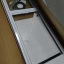 VEVOR Dog Door for Sliding Glass Door, 75 7/8"-80 11/16" Adjustable Height Doggy Door for Sliding Doors, Aluminum Frame Tempered Glass Pet Door with Hinge Structure Flap and Lock (X-Large) (White)