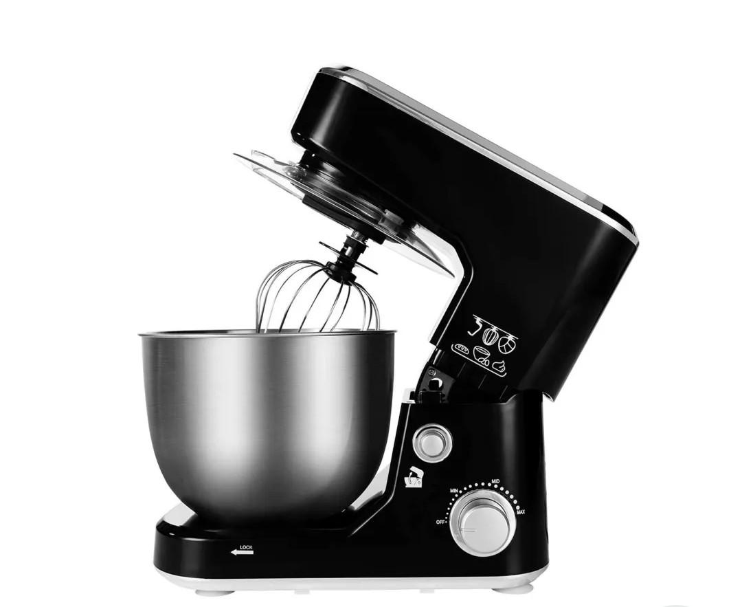 Stand Mixer, CUSIMAX Dough Mixer Tilt-Head Electric Mixer with 5-Quart Stainless Steel Bowl, Dough Hook, Mixing Beater and Whisk, Splash Guard