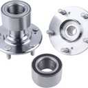 2 x Front Wheel Hub Bearing Assembly Compatible with 2012-2015 Honda Civic DX EX LX HF Hybrid 1.8L 1.5L,Replace 44600-TR0-A00 NT510089