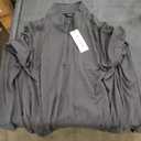 JMIERR Mens Quarter Zip Shirt Slim Fit Ribbed Soft Athletic Pullover Casual Long Sleeve Workout Shirt Muscle Fit Gym Top (Carbon Grey, Large)