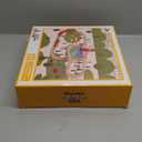 SainSmart Jr. Wooden Train Set for Toddler, Double-Side Wood Train Track with 4 Trains Fits Brio, Thomas, Melissa and Doug, Toy Railway Kit for Kids Ages 3+