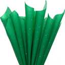 SUNCOLOR 120 Sheets 20"x14" Green Tissue Paper for Gift Bags Packaging Glitter Art Tissue Paper for Crafts