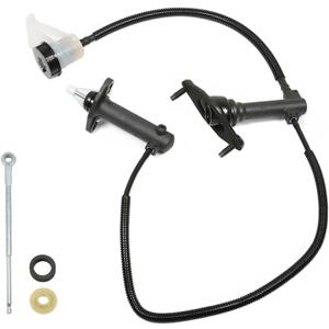 munirater Hydraulic Clutch Cylinder Master and Slave Line Assembly Front Pre-Filled Replacement for Dakota SLT1997 1998 1999