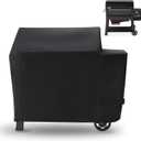Grill Cover for Weber Searwood XL 600 Pellet Series, Waterproof Smoker Cover for Weber Grills Searwood 600 XL Pellet 3400146 Models, 600D Pellet Cover Replacement for Searwood 600 XL Cover