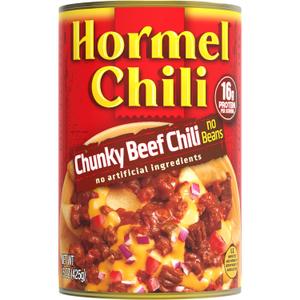 Hormel Chili Chunky Chili No Beans 12-Pack, 11.25 LB, Best By 08/2028