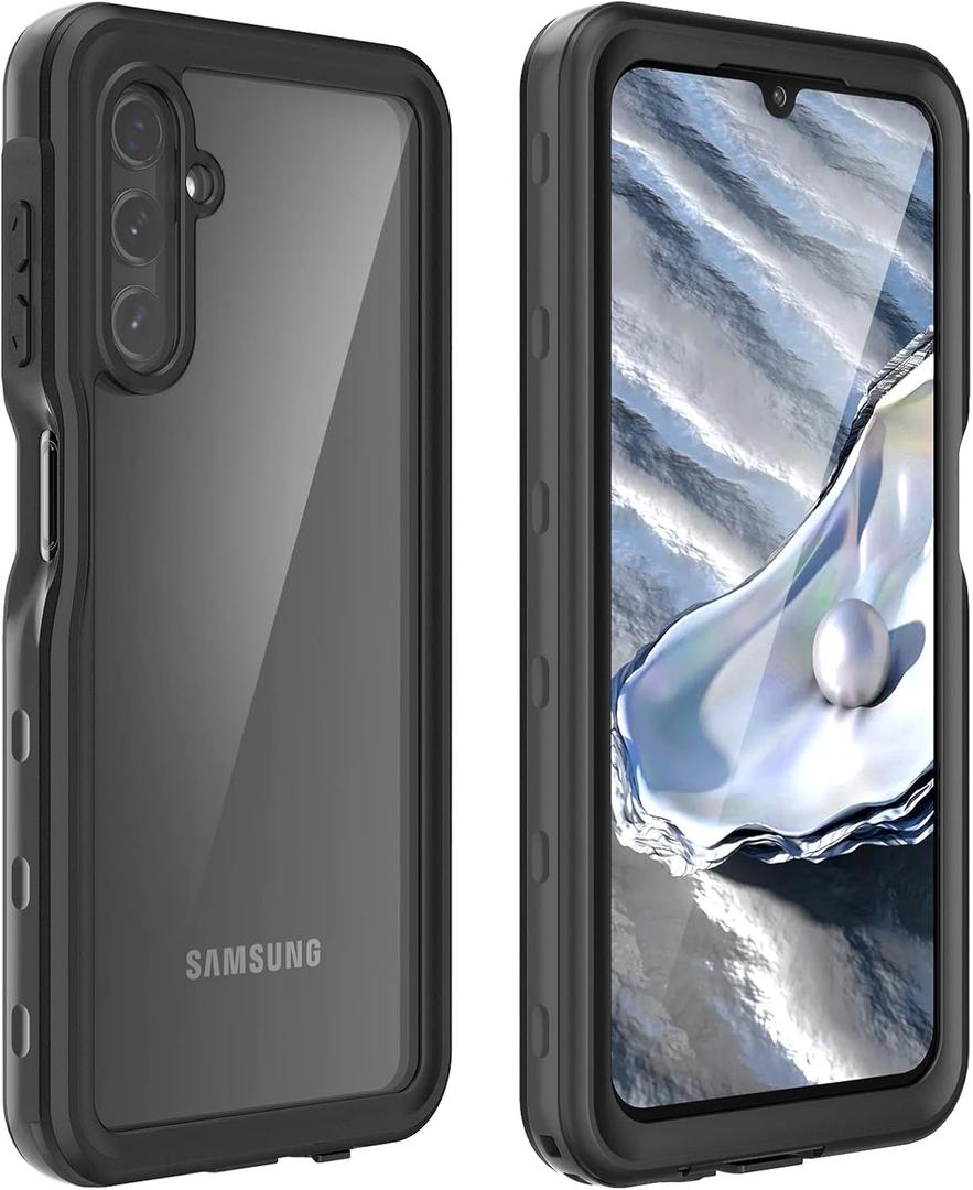 Compatible with Samsung Galaxy A14 5G Waterproof Case, Outdoor Sports IP68 Waterproof Dustproof Snowproof Underwater Full Body Case with Screen Protector Shockproof Case (Black)