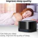 Magicteam Sound White Noise Machine with 20 Non Looping Natural Soothing Sounds and Memory Function 32 Levels of Volume Powered by AC or USB and Sleep Sound Timer Therapy for Baby Kids Adults, Black