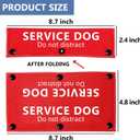 Service Dog Leash Sleeve - Black & Red 2 Set - Funny Dog Leash Wrap for Pet Birthday Gift