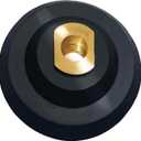 Rubber Backer Pad 5 Inch Hook and Loop Backing Pad for Angle Grinder, Hand Grinder - Arbor 5/8"-11