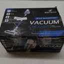 BRITECH Cordless Lightweight Stick Vacuum Cleaner, 300W Motor for Powerful Suction 40min Runtime, LED Display Screen & Headlights, Great for Carpet Cleaner, Hardwood Floor & Pet Hair (Blue)