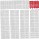 Beavorty 5 Sheets Nail Stickers Gel Nail Wraps French Manicure Strips Nail Cuticle Sticker Clear Gel Polish Strips Nail Polish Stickers Gloss Nail Strips Double Sided Tape Major Nail Set