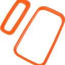 1 Set Center Console Gear Shift Ring Panel Cover Trim for Jeep Wrangler JK JKU 2011-2017 Gear Shift Panel Decor Cover Sticker ABS Orange