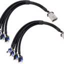 HiSport Ignition Coil Harness Connector Compatible with GM LQ9 LQ4 LS2 LS3 LS7 LSX 4.8 5.3 6.0 6.2 7.0 Truck Relocation Applications 2PCS Compatible with Chevy GMC Cadillac