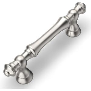 Amerdeco 10 Pack Brushed Satin Nickel Cabinet Pulls 3 Inch(76mm) Hole Center Cabinet Hardware Kitchen Cabinet Handles for Bathroom Drawer Pulls Dresser Pulls ZH0014