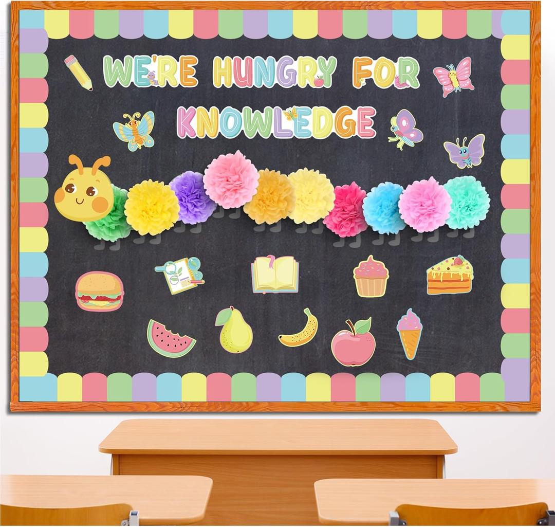 Colarr 3D Pastel Caterpillar Bulletin Board Decoration Set Colorful Hungry Caterpillar Classroom Decor Cafeteria Cutouts Bulletin Board Kit for Kindergarten Preschool Elementary Back to School Colarr 3D Pastel Caterpillar Bulletin Board Decoration Set Colorful Hungry Caterpillar Classroom Decor Cafeteria Cutouts Bulletin Board Kit for Kindergarten Preschool Elementary Back to School