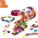B. toys  Pop Arty! 275 Pcs- Jewlery Making Kit- Creative Pop Snap Bead Set for Kids DIY Craft Jewelry Making Kit Necklaces, Rings, Bracelets  4 Years +