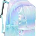 Lands' End Unisex Kids Medium ClassMate Lightweight Durable Elementary School Backpack, Pastel Lilac