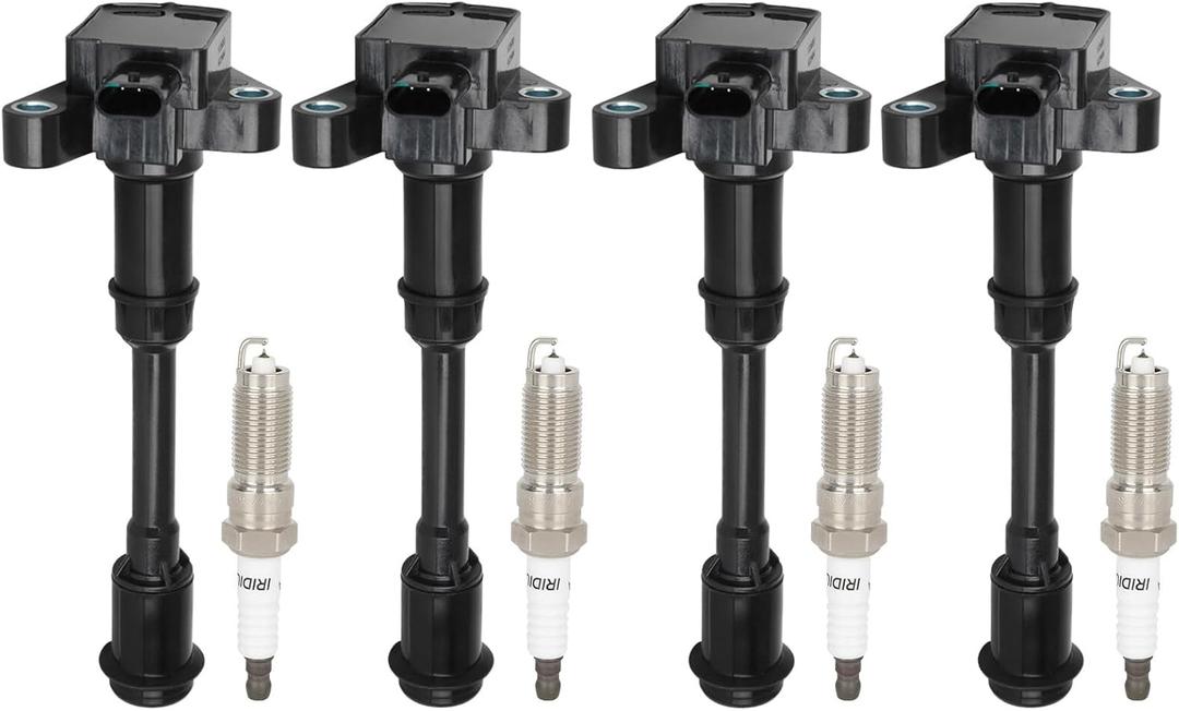 ECCPP 4 ignition coils with 4 iridium Spark Plugs,UF674,coils packs,for Ford Escape 2013-2016,Fusion 2013-2014,Fiesta 2014-2019,Transit Connect 2014-2016,1.6L,UF674 C871,GN10644