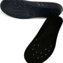 Happystep Memory Foam Insoles with Arch Support, Cushioning, and Shock Absorption - Relieve Plantar Fasciitis and Foot Pain, Comfort Everyday Shoe Insoles for Men & Women (Men 6-8/Women 7-9, Black)