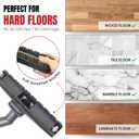 For Carpet & Hard Floors Vacuum Brush Attachment with Horse Hair Bristles and Wheels Using On Any Surface without Scratches - Hardwood Floor Attachments plus Vacuum Hose Adapter