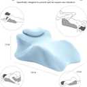 Wedge Pillow for Couples Intimacy, Spine & Hip Alignment Position Cushion, Memory Foam Lift Pillow for Adult Bed, Lounge & Relaxation, Comfort Support for Back, Waist & Posture-Blue, one size
