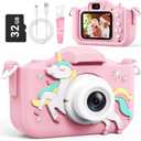 Kids Camera, Toddler Camera for Age 3-8, 48MP Dual Lens Selfie Camera for Kids, 1080P HD Video Recording Digital Camera, Christmas Birthday Gifts for Boys Girls