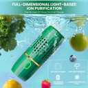 Fruit and Vegetable Washing Machine, Fruit and Vegetable Cleaner Device, Kitchen Gadget Food Purifier for Deep Cleaning Fruits, Vegetables, Rice, Meat and Tableware (Green)