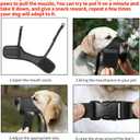 HEELE Dog Muzzle,Soft Nylon Muzzle Anti Biting Barking Chewing,Air Mesh Breathable Drinkable Adjustable Loop Pets Muzzle for Small Medium Large Dogs 4 Colors 4 Sizes (Black, L)