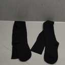 Moon Wood Women Thigh High Socks Extra Long Cotton Knit Warm Thick Tall Long Boot Stockings Leg Warmers (One Size, 2 Pack Black)