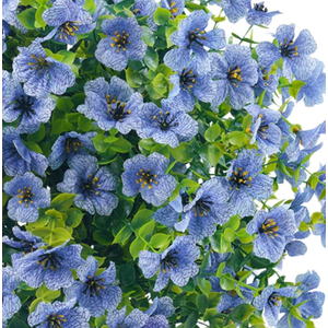 Artificial Violet Flowers Ball Bush with Ground Spike,Yard Fake Plants Faux Greenery Shrub for Patio Porch Wedding Hallway, Blue
Fake Flowers