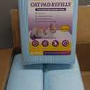 105 PCS Cat Pads Compatible with Breeze Litter System, Super Absorbent with Odor Control, Fresh Scent Cat Pee Pads Refills, 16.9" x 11.7" (105PCS)