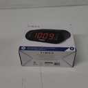 Timex T231G AM/FM Dual Alarm Clock Radio with 1.2-Inch Display and Line-in Jack (Gunmetal) (Black)