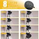 2 Handle Shower Faucet Wall Mounted Two Handles Shower Faucet Set with 8 Modes Rainfall Shower Head and 10 Modes Handheld 2 Knobs Shower Trim Kit with Rough-in Valve, Matte Black