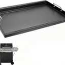 Full-Size Griddle Inserts for Nexgrill Home Depot Replacement Parts 5 Burner 720-0888S 720-0888A 720-0888N, Flat Top Griddle for Nexgrill 4 Burner 720-0830H 720-0830X 720-0830 Gas Grill, Carbon Steel