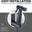 Handheld Bidet Sprayer for Toilet, Premium Jet Spray for Toilet with Adjustable Water Pressure, Muslim Shower for Personal Hygiene(Black)