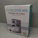 CASABREWS CM5418J Espresso Machine 20 Bar, Professional Espresso Maker with Milk Frother Steam Wand, Stainless Steel Cappuccino Latte Machine with 34oz Removable Water Tank and Touchscreen, Silver